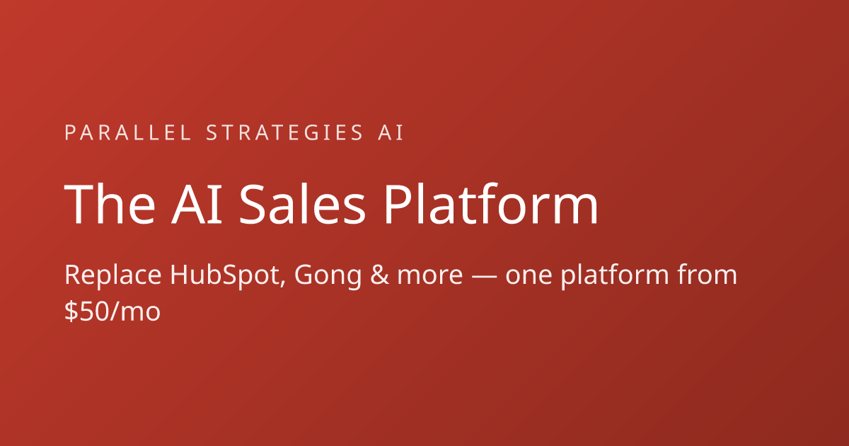 Pricing & Plans | Parallel Strategies AI